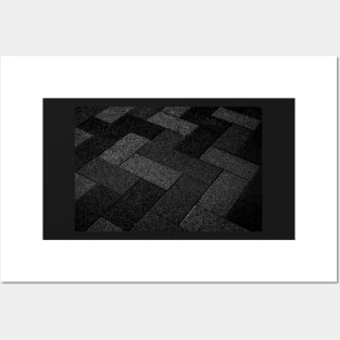 Zigzag Bricks Abstract Posters and Art